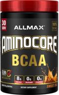 🍵 allmax nutrition aminocore bcaa порошок: внутри- и послетренировочный восстанавливающий напиток - сладкий чай, 8.18г аминокислот, без глютена - 315г логотип