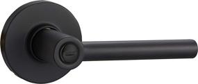 img 3 attached to 🔒 Enhance Your Home Security with the Stylish Matte Black Amazon Basics Contemporary Madison Door Lever with Lock - Privacy at its Finest!