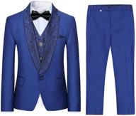 🤵 boyland tuxedo jacquard wedding boys' clothing: stylish suits & sport coats for special occasions logo