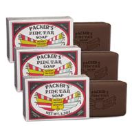 🌲 тройной набор мыла packer's pine tar soap: оригинальное мужское мыло с натуральной сосновой смолой и маслами - натуральное сосновое мыло без вредных химических веществ (3 пальца) логотип