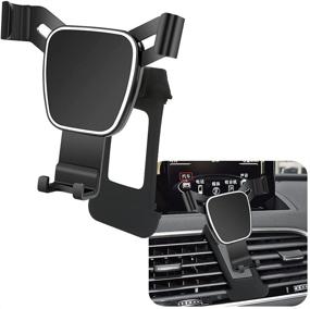 img 4 attached to 📱 LUNQIN Car Phone Holder for Audi Q3 2012-2018 – Auto Accessories Navigation Bracket for Interior Decoration – Mobile Cell Phone Mount