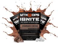 ☕️ mtn ops hot ignite supercharged energy drink mix - charged cocoa, 20 trail packs logo