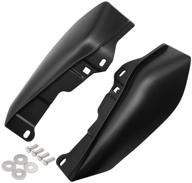 🏍️ matte black mid frame air deflector for harley touring street glide electra glide road king 2009-2016 - h-ruo logo