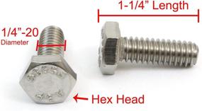 img 3 attached to 🔩 100Pcs Stainless Steel Bolts - Unlimited Choices for Every Need