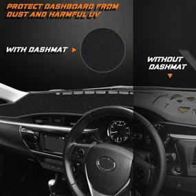 img 1 attached to 🚗 NDRUSH Dashboard Dash Board Cover Mat Carpet: Compatible with Toyota Corolla 2014-2017, Scion iM Base 1.8L L4 Gas 2016 – Ultimate Protection and Style!