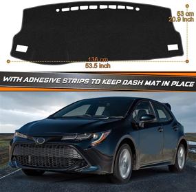 img 2 attached to 🚗 NDRUSH Dashboard Dash Board Cover Mat Carpet: Compatible with Toyota Corolla 2014-2017, Scion iM Base 1.8L L4 Gas 2016 – Ultimate Protection and Style!