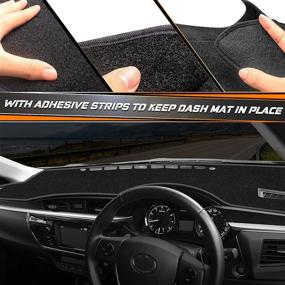 img 3 attached to 🚗 NDRUSH Dashboard Dash Board Cover Mat Carpet: Compatible with Toyota Corolla 2014-2017, Scion iM Base 1.8L L4 Gas 2016 – Ultimate Protection and Style!