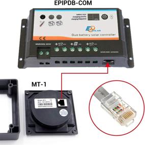 img 1 attached to 📊 EPEVER MT-1 Пульт дистанционного управления: улучшенный ЖК-дисплей для солнечного зарядного контроллера Duo Battery Solar Panel