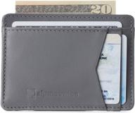 👔 premium alpine swiss minimalist leather collection: a range of men's wallets, card cases & money organizers logo