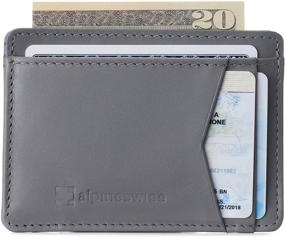 img 4 attached to 👔 Premium Alpine Swiss Minimalist Leather Collection: A Range of Men's Wallets, Card Cases & Money Organizers