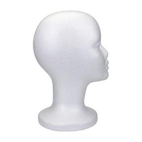img 2 attached to Foraineam Styrofoam Mannequin Cosmetics Hairpieces Hair Care for Hair Extensions, Wigs & Accessories