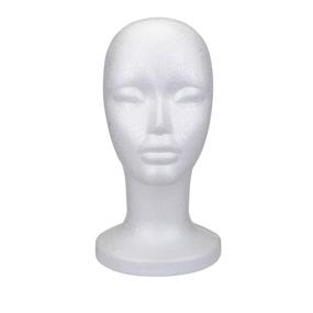 img 3 attached to Foraineam Styrofoam Mannequin Cosmetics Hairpieces Hair Care for Hair Extensions, Wigs & Accessories