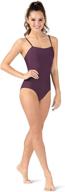 🩰 th5112 adult square neck dance leotard with camisole style логотип