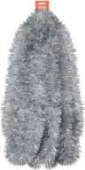 lvydec 40ft silver tinsel garland: sparkling christmas tree decorations for memorable holiday parties, weddings & birthdays логотип