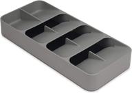 🍴 gray large kitchen drawer tray - joseph joseph drawerstore compact cutlery organizer logo