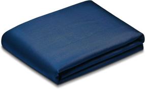 img 4 attached to 💤 Ultra-Soft Cooling Bamboo Pillowcase - Navy Blue, 21”x 54”, Breathable & No Inserts Included