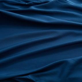 img 1 attached to 💤 Ultra-Soft Cooling Bamboo Pillowcase - Navy Blue, 21”x 54”, Breathable & No Inserts Included