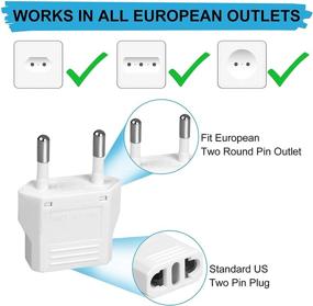 img 2 attached to European Adapter Europe Travel Converter