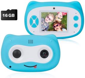img 4 attached to 📸 SUNGLIFE Kids Camera: Dual Digital Camera for Boys Gifts, 8.0MP Rechargeable Children Camcorder with 2.8'' Screen, 4X Digital Zoom – Ideal Gift for 3-12 Year Old Girls Boys Party Outdoor (Blue)