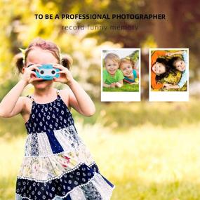 img 2 attached to 📸 SUNGLIFE Kids Camera: Dual Digital Camera for Boys Gifts, 8.0MP Rechargeable Children Camcorder with 2.8'' Screen, 4X Digital Zoom – Ideal Gift for 3-12 Year Old Girls Boys Party Outdoor (Blue)
