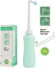 img 3 attached to 🚽 Portable Bidet for Toilet - Handheld Personal Bidet On-The-Go - Travel Bide with Extra Long Pointed Nozzle Spray - Perfect for Childbirth, Personal Hygiene, Outdoor Adventures, Camping - Includes Travel Bag - 650ml/22oz - Green