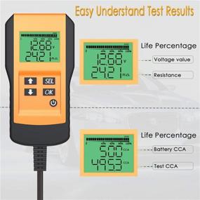 img 1 attached to 🔋 Тестер аккумуляторов LEICESTERCN: окончательный цифровой тест на нагрузку 12 В для автомобильного аккумулятора и анализатор - тестирование аккумуляторов «залив», гелевых, АГМ, глубокого цикла