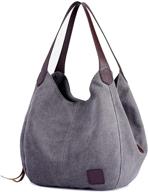 👜 tchh dayup women's multi-pocket handbags shoulder shopper with matching wallets logo