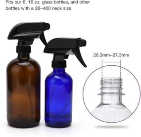 img 3 attached to ULG Mist Spray & Stream Sprayer Replacement Trigger Tops: Fits Boston Round Bottles (2-Pack)