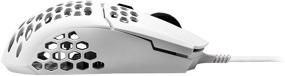 img 1 attached to 🖱️ Оптимизирован для SEO: Игровая мышь Cooler Master MM710 в матовом белом цвете с легким медовым сотовым корпусом, сверхлегким кабелем Ultraweave и оптическим сенсором Pixart 3389 16000 DPI.