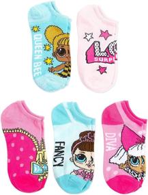 img 3 attached to 🧦 Playful and Fashionable: LOL Surprise! Girls 5 Pack No Show Socks for Active Kids