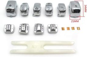 img 3 attached to High-Quality Motorcycle Chrome Hand Controls Switch Housing Buttons Caps Cover for Harley Touring 1996-2013 FLHTCU/FLHTK/FLTR/FLTRU and 2009-2013 FLHTCUTG