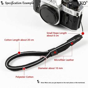 img 3 attached to 📷 VKO Soft Camera Wrist Strap: Ideal Sony RX100 & G series Hand Strap in Black