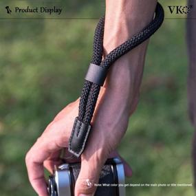 img 2 attached to 📷 VKO Soft Camera Wrist Strap: Ideal Sony RX100 & G series Hand Strap in Black