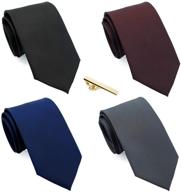 top-quality extra 4 pak neckties 👔 standard xxlt002 - ultimate men's accessories for style logo