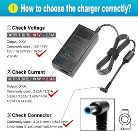 img 1 attached to 🔌 AC Doctor INC 45W AC Adapter Power Charger for HP 741727-001 740015-002 HSTNN-CA40 7400015-001 740015-003 ADP-45WD B, 19.5V 2.31A, 4.5x3.0mm