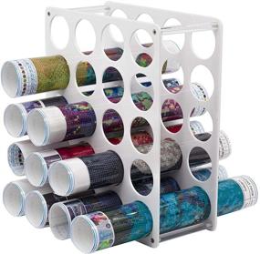 img 4 attached to Efficient Storage Solution: 20 Holes Diamond Painting Roll Storage Holder by Wishope