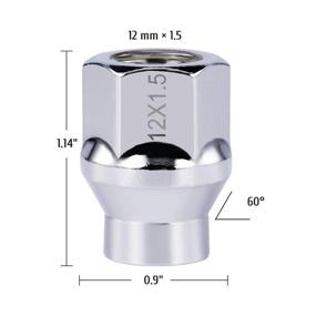 img 3 attached to 🔧 Комплект Премиум хромированных колпачков (24 штуки) M12x1.5 | Совместим с Toyota и Lexus