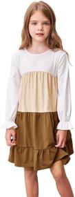img 3 attached to GRACE KARIN Sleeve Ruffled White Pink Wine Girls' Clothing