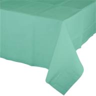 🍃 12-count fresh mint green plastic table covers by creative converting – celebrations logo