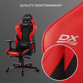 img 2 attached to 🪑 DXRacer G Series Module Ergonomic Office Executive Chair - 4D Metal Armrest, Replaceable Seat Cushion - Black and Red Standard Design