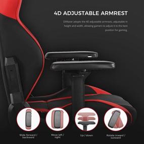 img 1 attached to 🪑 DXRacer G Series Module Ergonomic Office Executive Chair - 4D Metal Armrest, Replaceable Seat Cushion - Black and Red Standard Design