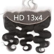 🌟 g ghair 13x4 hd лэйс фронтал: премиум 100% виргинские волосы человека body wave бразильские волосы 12a, hd швейцарский кружевной фронтал 16 дюймов - превосходный натуральный вид! логотип