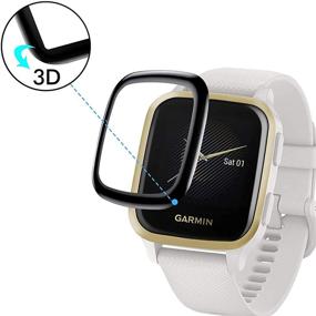 img 2 attached to 📱 Улучшенная защита для Garmin Venu Sq: 4-пакетные защитные пленки для экрана с полным покрытием - водонепроницаемые, устойчивые к царапинам, без пузырей - от YOUkei