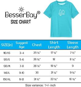 img 1 attached to BesserBay Solid Rashguard Quick Dry Tshirt Boys' Clothing for Swim