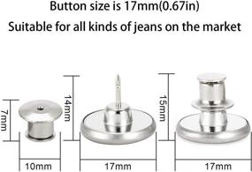 img 3 attached to 6PCS Perfect Fit Instant Button: Removable No Sew Jean Replacement Buttons for Quick Waist Adjustment on Any Pants!