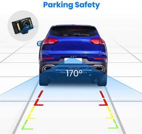 img 1 attached to 🚗 Upgrade Your Ride with AUTO-VOX T1400: Wireless Backup Camera Kit for Easy Installation, No Wiring Hassles, No Interference, IP 68 Waterproof & Super Night Vision Rear View Camera for an OEM Look