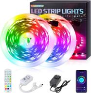 🔮 kw-alpha led strip lights 32.8ft/10m: color changing rgb light strip with bluetooth wifi music sync, alexa & google assistant compatible - ideal for bedroom, kitchen, home decoration, tv backlight логотип