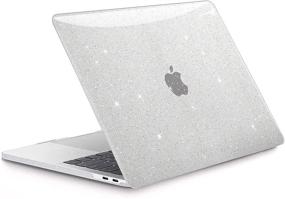 img 3 attached to 💻 G JGOO MacBook Pro 13 Inch Case 2020 2019 2018 2017 2016 M1 A2338 A2289 A2251 A2159 A1989 A1706 A1708 Touch Bar, Clear Glitter Hard Shell Case with Keyboard Cover and Screen Protector