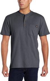 img 3 attached to Dickies Heavyweight Henley Charcoal X Large Men's Clothing in Shirts
