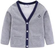 yellow little cardigan for boys - mud kingdom boys' clothing collection logo